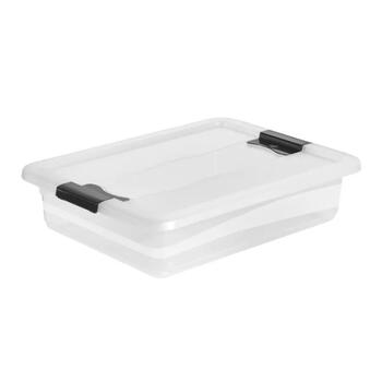 Keeeper Коробка с крышкой Cornelia 0610944001, 39,5x29,5x9,5см, 7л, прозрачная, с зажимами (0610944001)
