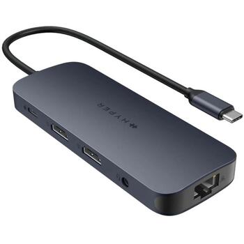Hyper dokstacija Next HD4006GL, 1 x Ethernet, 2 x 4K 60Hz HDMI, 1 x USB-A 5 Gbps, 1 x USB-A 10 Gbps, 2 x USB-C 10 Gbps (HD4006GL)