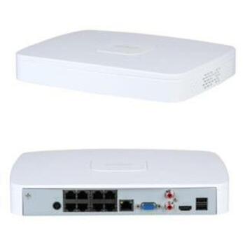 Dahua NVR4108-8P-EI сетевой видеорегистратор 8CH, 8 PoE, 1 HDMI, 1 RJ45, 1 аудио вход, 1 аудио выход, 10 Вт, 53 ВDC (NVR4108-8P-EI)