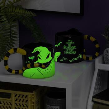 Paladone Oogie Booegi formas GITD krūze PP14627NBC, 300ml, daudzkrāsaina, 395g, nav piemērota trauku mazgāšanai (PP14627NBC)