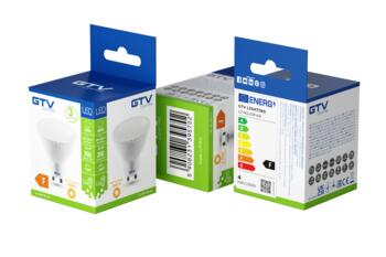 Gtv светодиодная лампа GU10 LD-NGU10P-4W, 3,5Вт, 350лм, 3000K, AC180-250V, 120°, 38мА, PF>0,4, CRI≥80, 40000ч, недиммируемая (LD-NGU10P-4W)