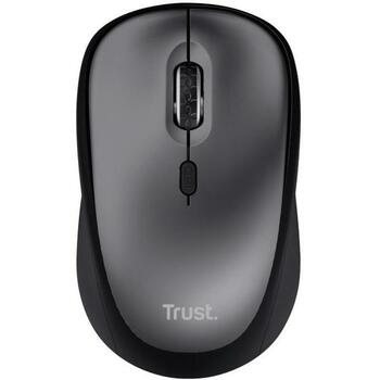 Trust USB оптическая беспроводная мышь YVI+, 24549, 1600 DPI, 4 кнопки, беспроводная, 8м расстояние обнаружения, батарея AA (24549)