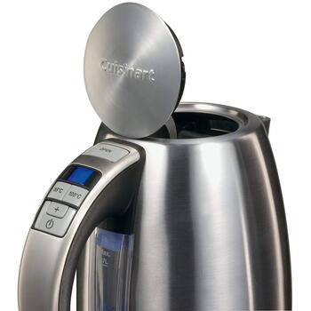 Cuisinart электрический чайник CPK17E, 1.7л, 1500Вт, 85-100°C, 360° беспроводная база, съемный фильтр (CPK17E)