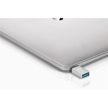 Goobay USB adapteris 56620, USB-C uz USB 3.0 Type A, 24 pin USB-C vīrišķais, 9 pin USB Type A sievišķais, 5 Gbit/s, sudraba (56620)