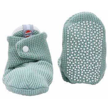 Lodger SLC 080_3-6, хлопковые тапочки, 3-6m, Silt Green, 100% хлопок, на пуговицах, унисекс, все сезоны (SLC 080_3-6)