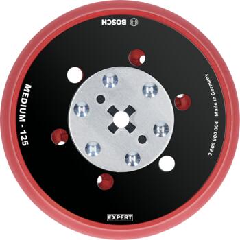 Slīpēšanas pamatne 125mm,Medium GET 55-125, Ekscentra slīpmašīnām EXPERT MULTIHOLE BALSTA DISKS, 2608900004, BOSCH (2608900004)