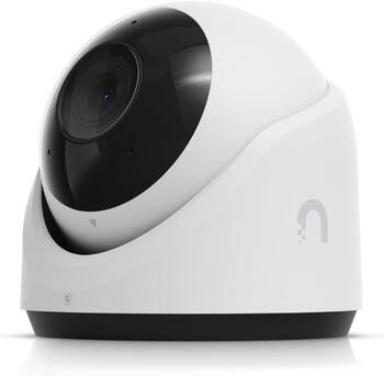 IP камера видеонаблюдения 4K PoE 8 МП сенсор 1 1.8″ AI распознавание событий ИК ночное видение 30 м микрофон защита от погодных условий IP66 настенное потолочное крепление G6 Turret Белая Ubiquiti (UVC-G6-TURRET-W)