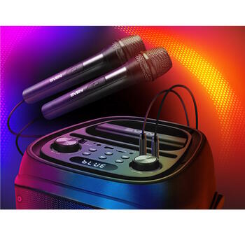 Портативная Bluetooth колонка мощностью 100 Вт с TWS соединением FM радио поддержкой USB и microSD LED дисплеем и аккумулятором 4400 мАч PS-800 Чёрный SV-021511 SVEN (SV-021511)