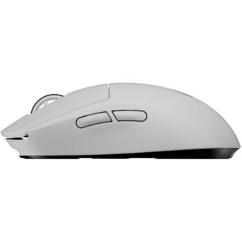 Logitech USB оптическая мышь PRO X SUPERLIGHT 910-005943, 25600 DPI, 1 мс, 5 кнопок, 63г, белая, эргономичный дизайн (910-005943)