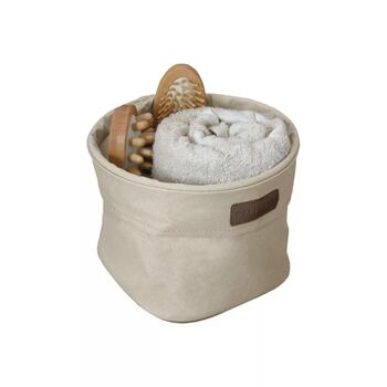 Ordinett Ego Ecru тканевая коробка S, 18x18x14см, 1277022, полиэстер, для хранения белья (1277022)