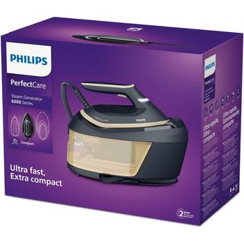 Philips Паровая станция PSG6066/20, мощность 2400 Вт, паровой удар 600 г/мин, подошва SteamGlide Advanced (PSG6066/20)