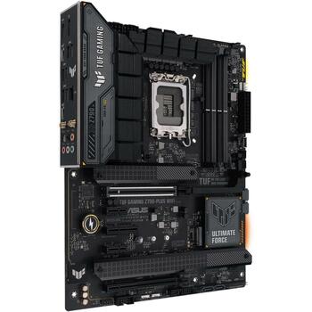 Asus Mātesplate TUFGAMINGZ790-PLUSWIFI, LGA 1700, DDR5, 128 GB, 4x M.2, 2.5 Gb Ethernet, Wi-Fi 6, 7.1 kanālu audio (TUFGAMINGZ790-PLUSWIFI)