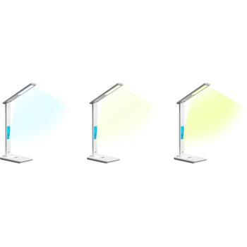 Media-Tech Лампа MT222, 36 LED, 4W, 3 цвета, 9 уровней яркости, 3000-6500K, беспроводное зарядное устройство 5-15W (MT222)