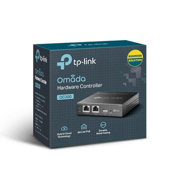 TP-Link Omada OC200 беспроводной контроллер, 2x10/100 Мбит/с, USB 2.0, PoE, облачное управление, до 100 ТД (OC200)