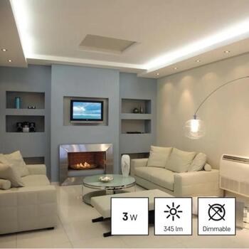 Emos LED лампочка Classic MR16 ZQ8E12, 3 W, 230 V, 345 lm, теплый белый, 100°, 30 000 часов, GU10 (ZQ8E12)