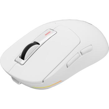 Genesis Zircon 660 PRO игровая мышь, NMG-2194, 26000 DPI, 6 кнопок, оптическая, 2.4 GHz, Bluetooth 5.0, USB, белая (NMG-2194)