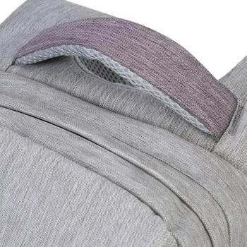 Rivacase Чехол 7562GREY/MOCHA, 39.6см, 635г, 120мм, 305мм, 460мм, 1 передний карман, USB порт, водоотталкивающий (7562GREY/MOCHA)