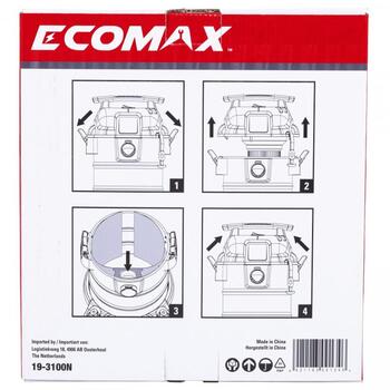 Ecomax мешки для пыли 19-3100N&EMX, 3 шт., EMX 20L, EMX 30L, бумажные, для пылесосов (19-3100N&EMX)