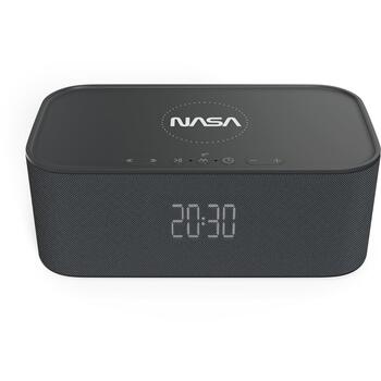 Nasa Bluetooth динамик/ будильник/ беспроводное зарядное устройство SPC800, 10W RMS, 5W беспроводная зарядка, Bluetooth 5.0 (SPC800)