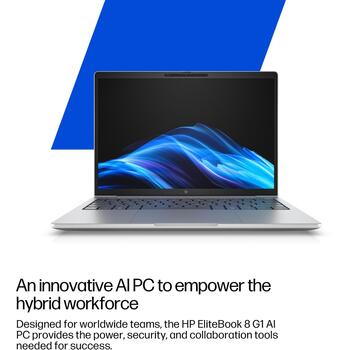 HP EliteBook 8 G1i 13 AI ноутбук AD3B7ET#ABB, Intel Core Ultra 7 255U, 33.8 см 13.3 дюйма, 32 ГБ, 512 ГБ SSD, Windows 11 Pro (AD3B7ET#ABB)