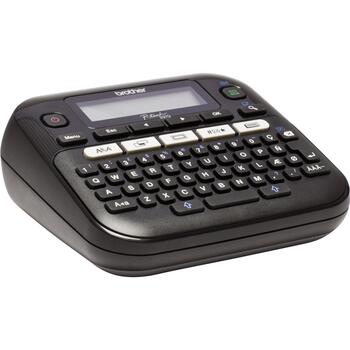 Brother PT-D210VP принтер этикеток PTD210VPZW1, 20 мм/с, 180 dpi, 2 линии печати, 14 шрифтов, черный (PTD210VPZW1)