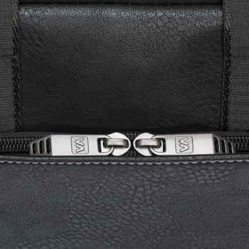 Rivacase Кейс Orly 8940(PU)BLACK, 16'', 2 отсека, 2 передних кармана, 875g, Монохромный (8940(PU)BLACK)
