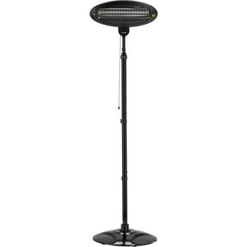 Lund infrasarkanais sildītājs 68792, 2000W, 3 līmeņi, 25m², IP34, 2.1m, kvarca lampa, 5000h, sienas/statīva montāža (68792)