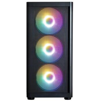 Zalman M4 SE корпус, mATX Mini-Tower, 6x120mm FRGB вентиляторы, черный (M4 SE BLACK)
