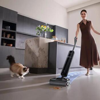 Vacuum Cleaner|DREAME|G12 Dual|Dry&wet|5-in-1 stick vacuum|Black|Bagless|Battery|Suction power 28000 Pa|HHV24A (HHV24A)