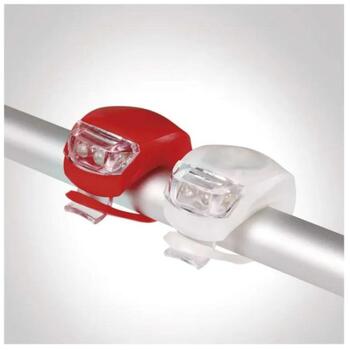Emos LED передний и задний фонарь для велосипеда P3921, 10 лм, 140 ч, 2x CR2032, красный, белый, IP43, 3 режима (P3921)