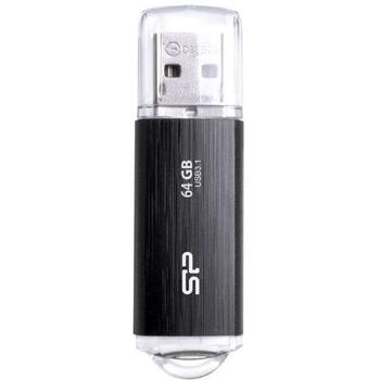 Silicon Power Blaze B02 флешка SP064GBUF3B02V1K, 64 ГБ, USB Type-A, 3.2 Gen 1, черная (SP064GBUF3B02V1K)