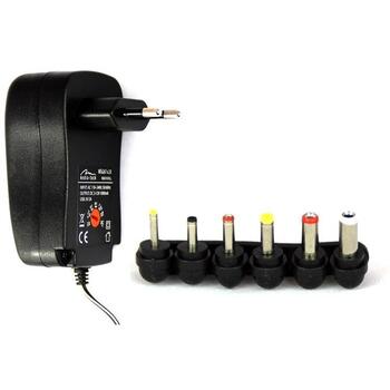 Media-Tech Planšetdatoru universālais strāvas adapteris MT6267v2, 3-12V, 1000mA, 110-240V, 6 uzgaļi, USB 5V/2A (MT6267v2)