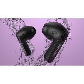 Philips Беспроводные наушники TAT2236 TAT2236BK/00, 18ч, 12мм, 104дБ, IPX4, Bluetooth, 2ч зарядка, встроенный микрофон (TAT2236BK/00)