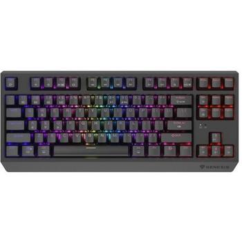 Genesis Thor 230 TKL механическая игровая клавиатура NKG-2108, 3000 mAh, 2.4 GHz, Bluetooth, USB, RGB, Outemu Silent Lemon, черная (NKG-2108)
