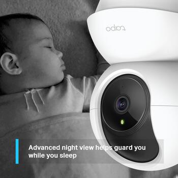 Tp-Link Wi-Fi камера наблюдения TAPO C200, 1080p, 360° горизонтально, 114° вертикально, ночное видение 30 ft, обнаружение движения (TAPOC200)