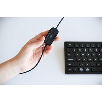 Kensington austiņas H2000 K83451WW, USB-C, vadu, virsauss, binaurālās, mikrofons ar trokšņu slāpēšanu, 40 mm draiveri, 1 (K83451WW)