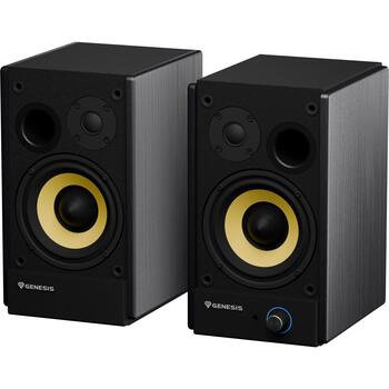 Genesis колонки Arsen 502BT NGS-2417, 60 Вт, 50 - 20000 Гц, 2.0 канала, Bluetooth 5.3, RCA, оптический, черный (NGS-2417)