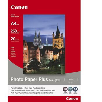 Canon fotopapīrs SG-201 A4 1686B021, 260 g/m², 20 lapas, pusspīdīgs, augstas kvalitātes fotoattēli (1686B021)