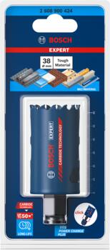 Karbīda caurumzāģis Tough Material 38mm, Urbjmašīnām/skrūvgriežiem, triecienurbjmašīnām/triecienskrūvgriežiem EXPERT MULTI MATERIAL PC PLUS CAURUMZĀĢIS, 2608900424, BOSCH (2608900424)