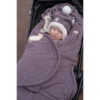Lodger Bunker Folklore Fleece всесезонный спальный мешок BK 330, 0-36 мес., 100% полиэстер, фиолетовый, осень/зима (BK 330)