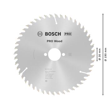 Ripzāģa disks 190x30mm Optiline Wood, Rokas ripzāģiem PRO WOOD RIPZĀĢA ASMENS, 2608640617, BOSCH (2608640617)