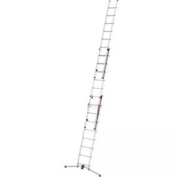 Hailo S100 ProfiLOT 039309507, kombinējamās kāpnes, alumīnijs, 2x9+1x8 pakāpieni, 150kg, 658cm, LOT sistēma (039309507)