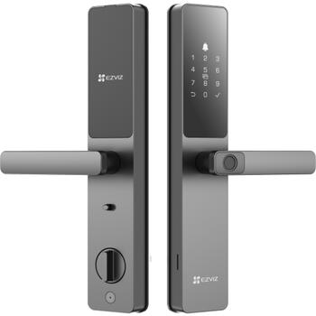 Ezviz CS-DL05 умный дверной замок, 7 способов открытия, Wi-Fi 2.4GHz, Bluetooth, IP65, 50 отпечатков, 50 карт, 50 PIN, USB-C (CS-DL05)