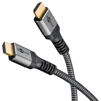 Goobay HDMI кабель, 64999, 0.5 м, поддержка 8K UHD, поддержка 4K120Hz (64999)