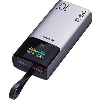 Tracer Lādētājs TRABAT47642, 10000 mAh, 22,5 W QC, 20 W PD, 1 x USB-A, 1 x USB-C, 3 uzlādes savienojumi, 4 šūnas (TRABAT47642)