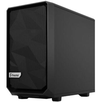 Fractal Design Datora Korpuss Meshify 2 Nano FD-C-MES2N-01, Melns, 2xUSB 3.0, 1xUSB Type-C, 3x2.5'', 1x3.5'', Putekļu filtri (FD-C-MES2N-01)