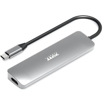 Port Connect Мобильная док-станция 900162, USB-C, HDMI, 4K, 100W, 5 устройств (900162)