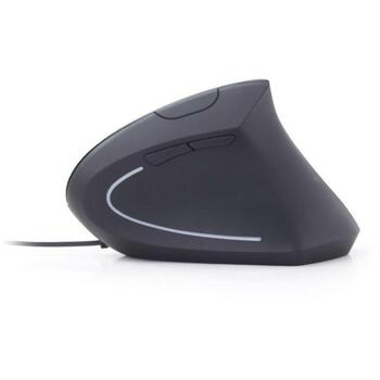 Gembird USB datorpele MUS-ERGO-01, 3200DPI, 6 pogas, ergonomisks, optiskais, vertikāls dizains (MUS-ERGO-01)