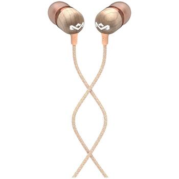 Marley Наушники EM-JE041-CPE, 3.5mm, 18Ω, 9mm, 1-кнопочный пульт, шумоподавление, 2 размера силиконовых гелей (EM-JE041-CPE)