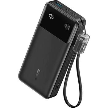 Anker Power Bank A1384G11, 20000 мАч, 30 Вт, черный (A1384G11)